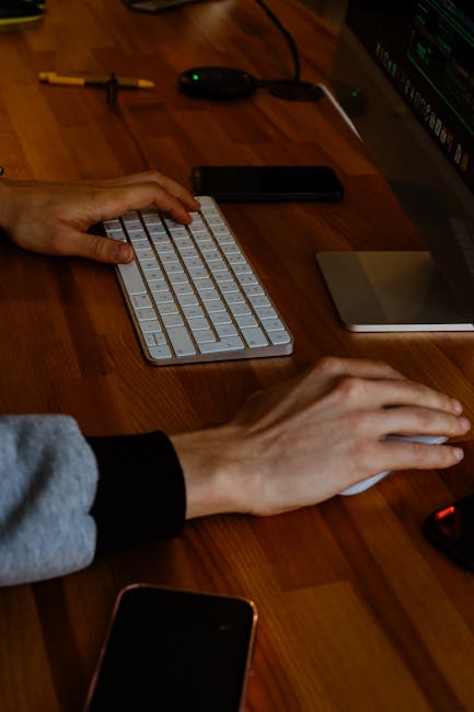 Digital interface dashboard on a modern workspace